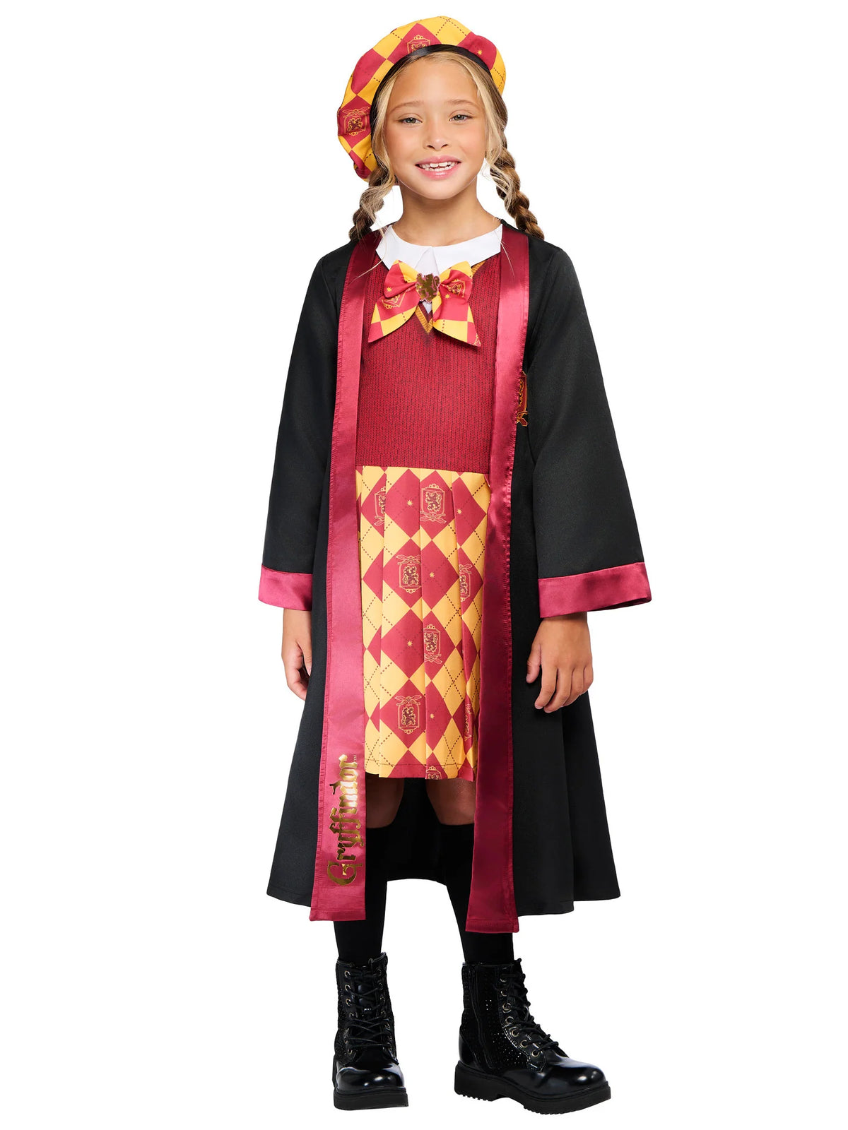 Gryffindor Robe Dress Hogwarts School Uniform Costume for Girls 4