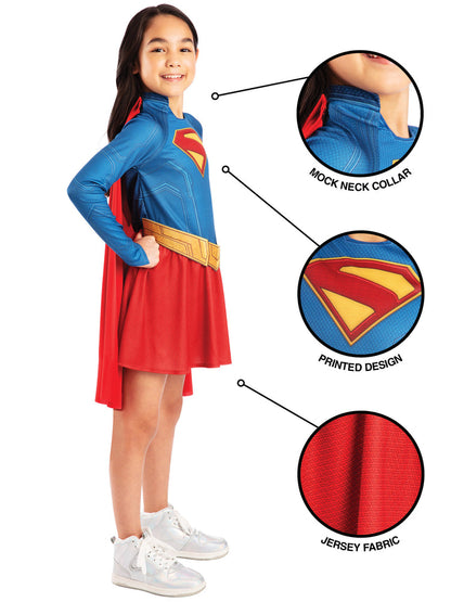Supergirl Costume for Kids Movie Dress Up