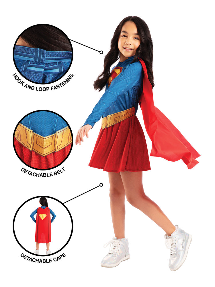 Supergirl Costume for Kids Movie Dress Up