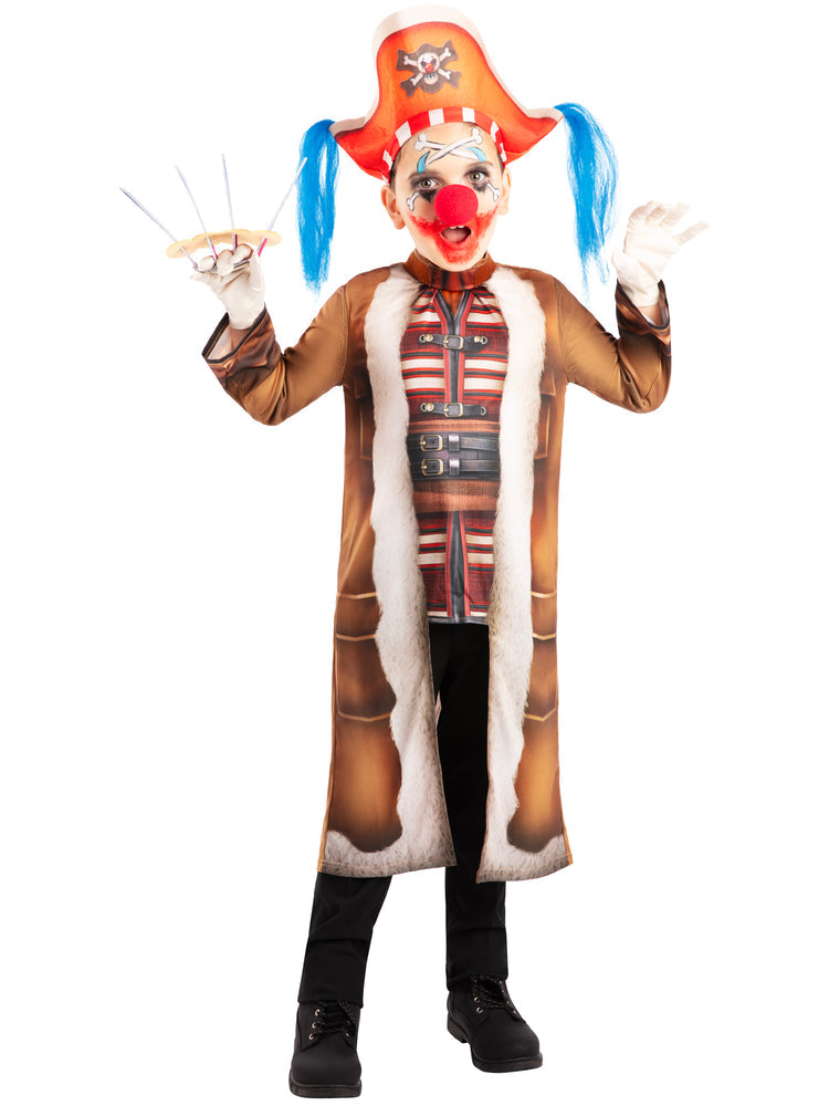Buggy The Clown Costume One Piece Kids Dress Up