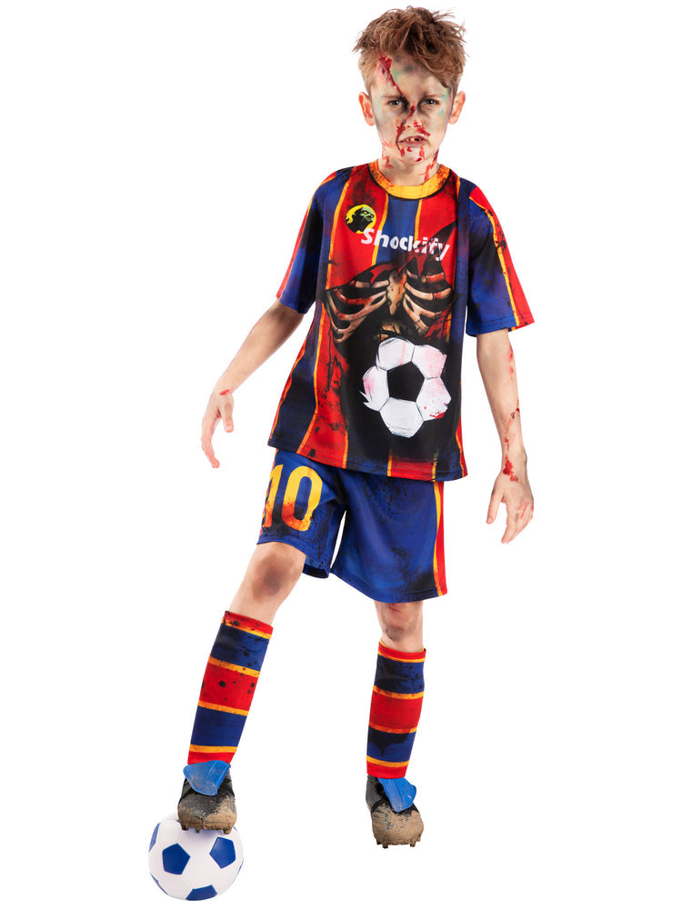 Zombie Mess-icre Costume Soccor Halloween Dress Up