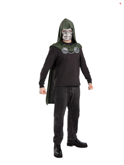 Marvel Avengers Doomsday Doctor Doom Cape and Mask Set for Adults