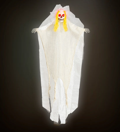 Skeleton Bride With Blinking Light-Up Head 105 Cm 