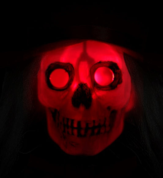 Skeleton Groom With Blinking Light-Up Head 105 Cm 