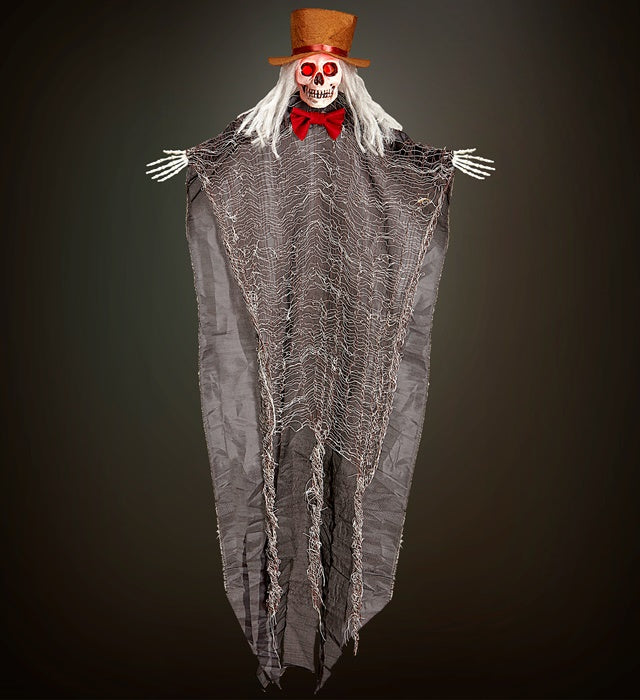 Skeleton Groom With Blinking Light-Up Head 105 Cm 