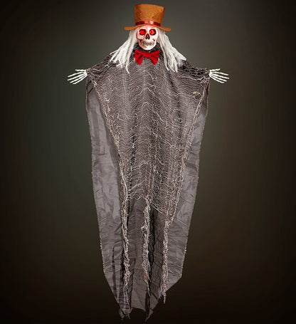 Skeleton Groom With Blinking Light-Up Head 105 Cm 