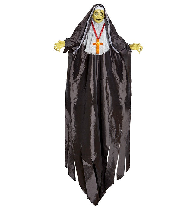 Possessed Nun With Intermittent Blinking Led Light Eyes 137 Cm 