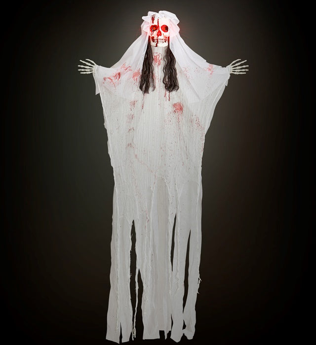 Skeleton Bride With Blinking Light-Up Head 170 Cm 