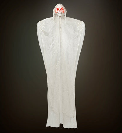 Sound Sensor Activated Grim Reaper With Intermittent Blinking Led Light Eyes, Eerie Sounds & Evil Laughter 240 Cm 