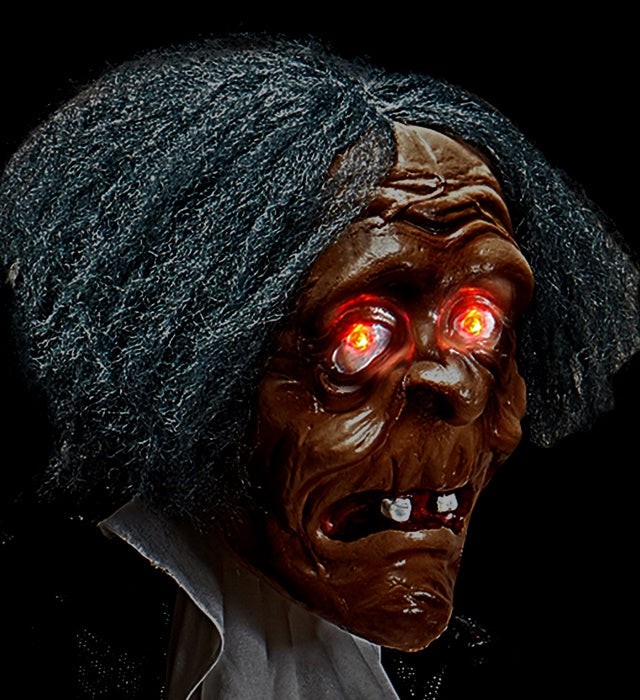 Butler With Tray & Intermittent Blinking Red Led Light Eyes 120 Cm 