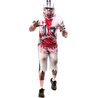 Zombie American Footballer Costume for Men 1