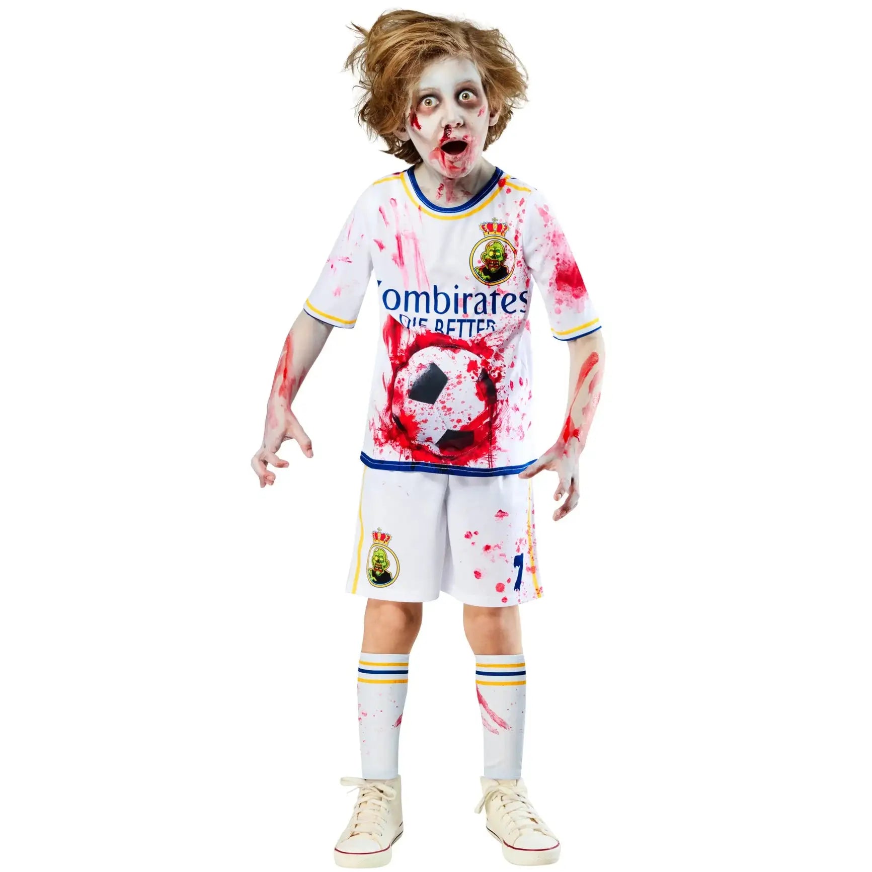 Zombie Rottenaldo Kids Costume Halloween Footballer Kit 1