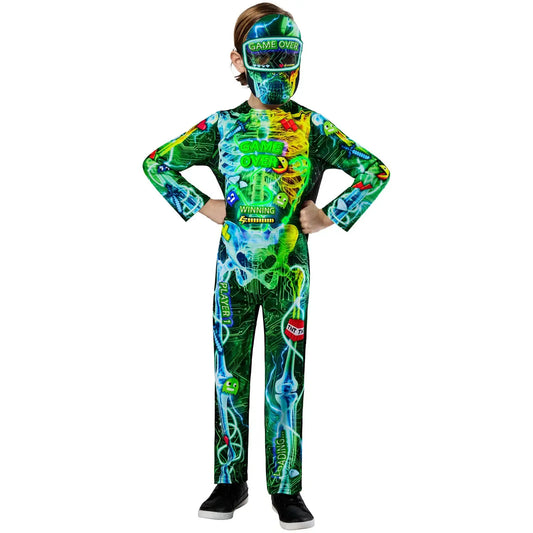Gamer Skeleton Costume for Kids 1