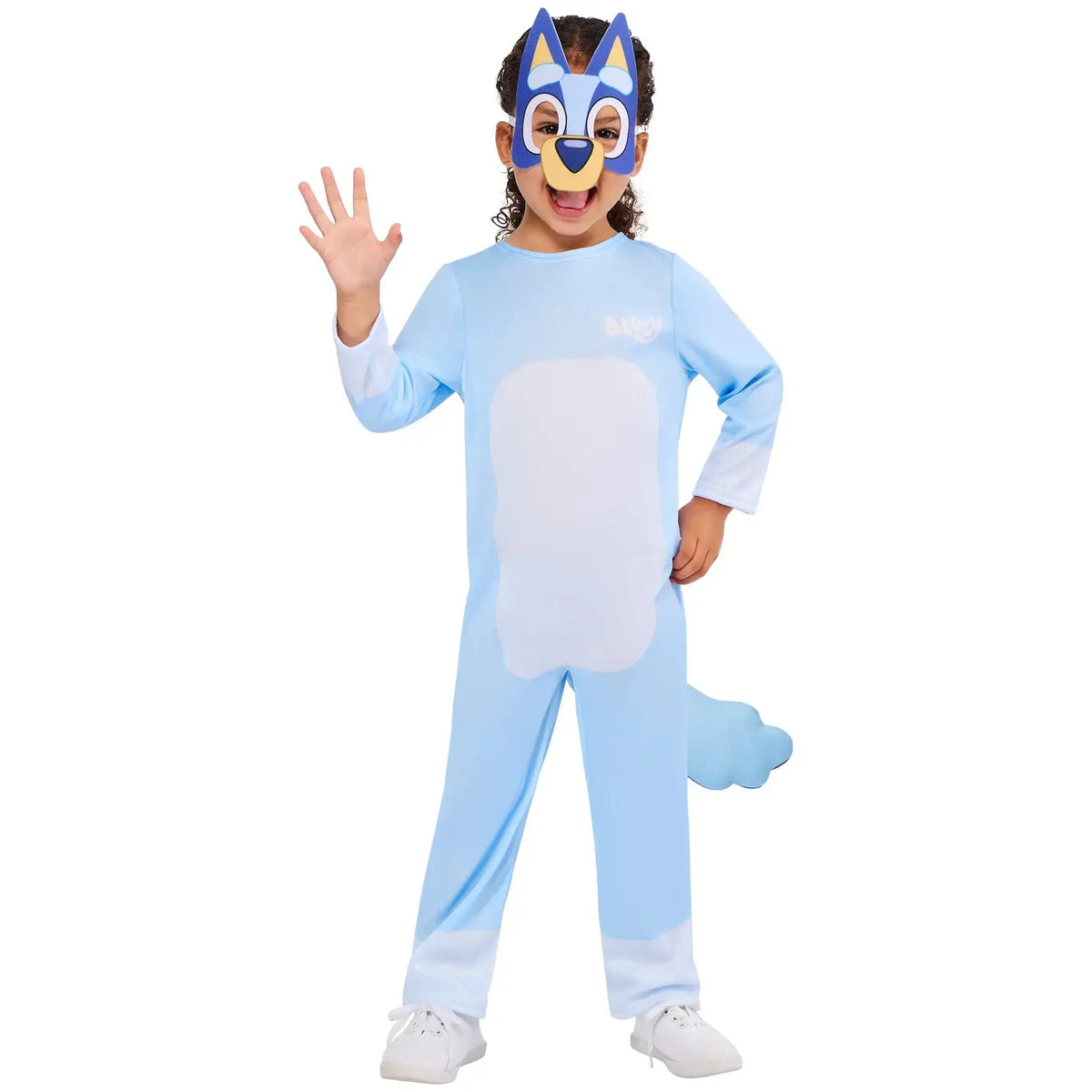 Bluey Costume for Kids Blue Jumpsuit and Mask 1
