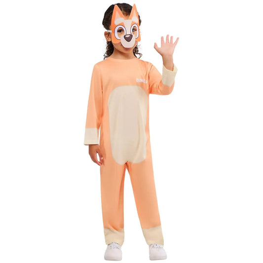 Bingo Bluey Costume for Kids Jumpsuit and Mask 1