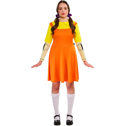Squid Games Girl Doll Costume for Women 1