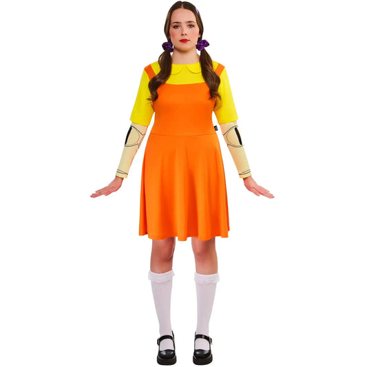 Squid Games Girl Doll Costume for Women 1