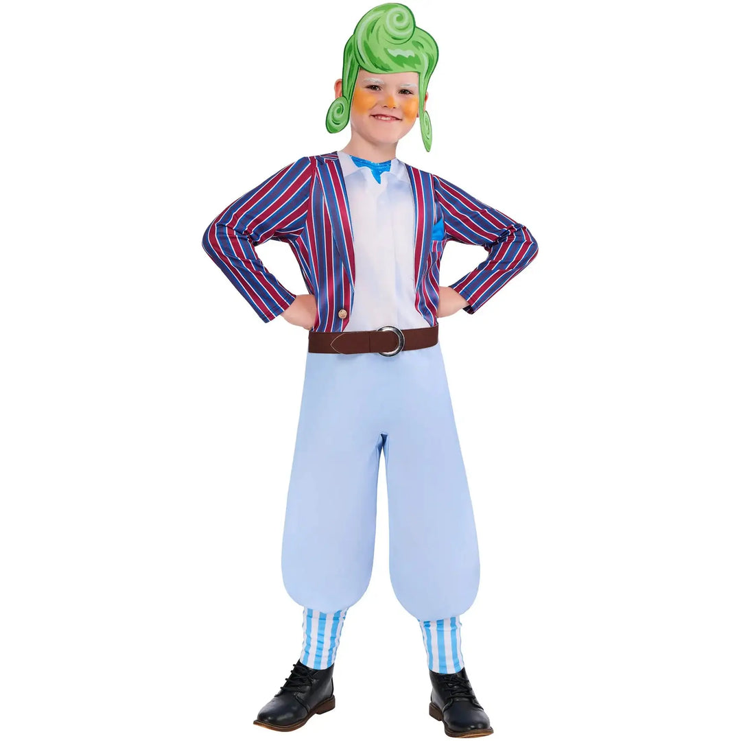 Oompa Loompa Willy Wonka Costume for Kids 1