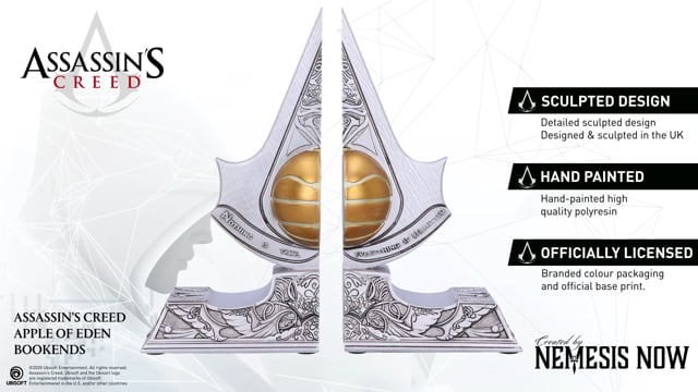 Assassins Creed Apple of Eden Resin Bookends 18.5cm Officially Licensed 10