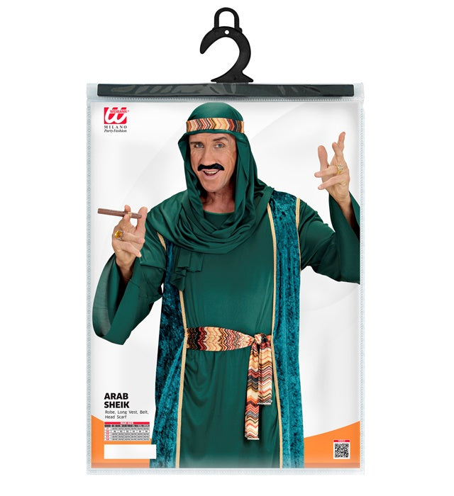 Arab Sheik  Robe - Long Vest - Belt - Head Scarf 