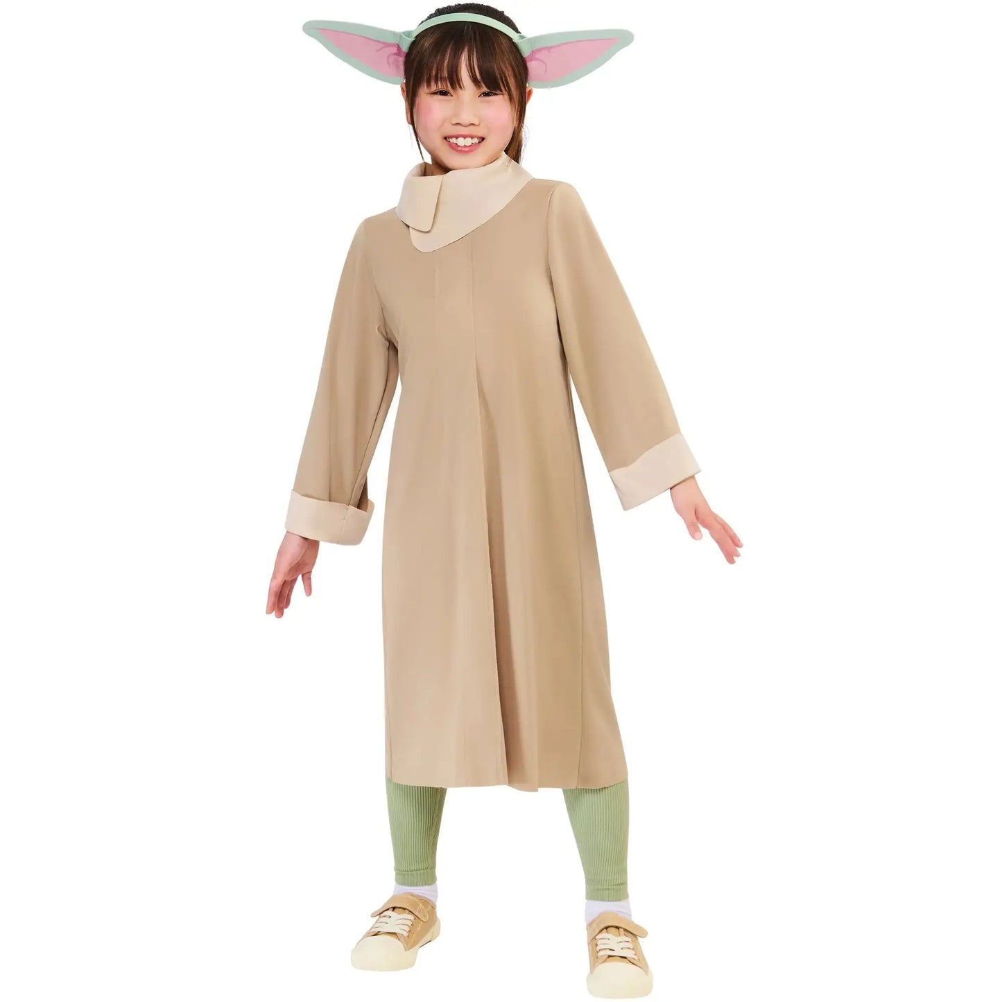 Grogu Costume for Kids Mandalorian Baby Yoda Outfit Robe and Headband 1