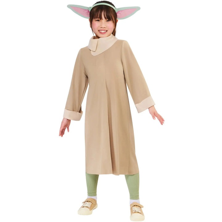 Grogu Costume for Kids Mandalorian Baby Yoda Outfit Robe and Headband 1