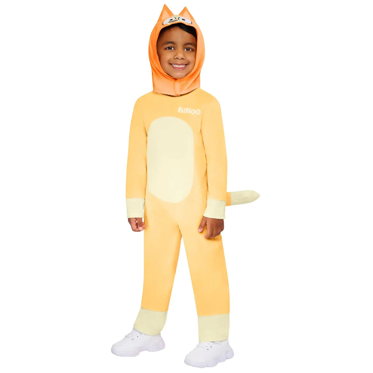 Bingo Costume Jumpsuit for Kids Deluxe Tail and Hood 1