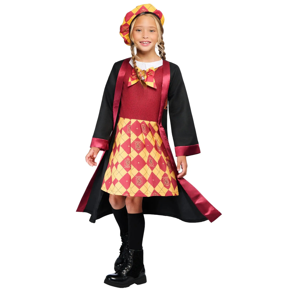 Gryffindor Robe Dress Hogwarts School Uniform Costume for Girls 1