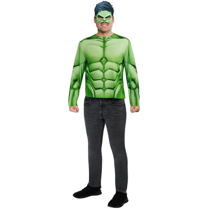 Hulk Adult Top and Half Mask Costume for Men 1