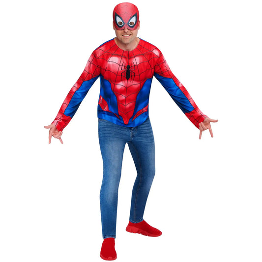 Spider-Man Adult Top and Mask Costume Set 1