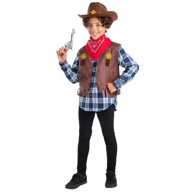 Kids Western Cowboy Kit Dress Up Costume 1