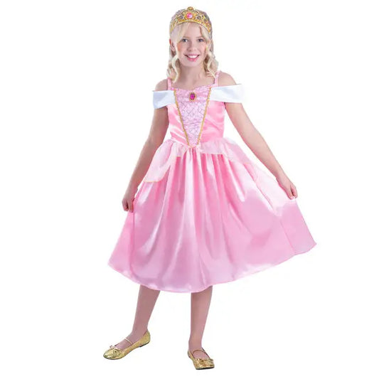 Sleeping Princess Costume Pink Dress for Girls 1