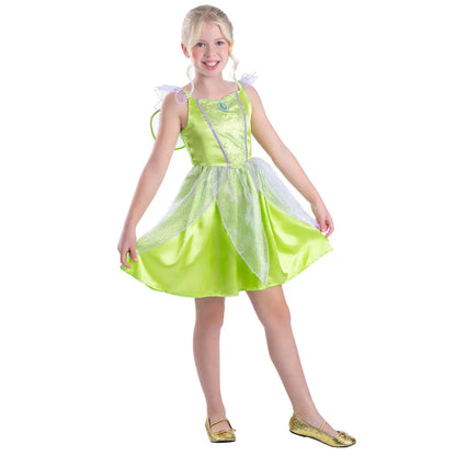 Green Fairy Costume Tinkerbell Dress for Girls 1