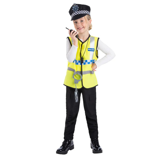 UK Police Kit with Vest Hat and 5 Pieces Toy Accessories 1