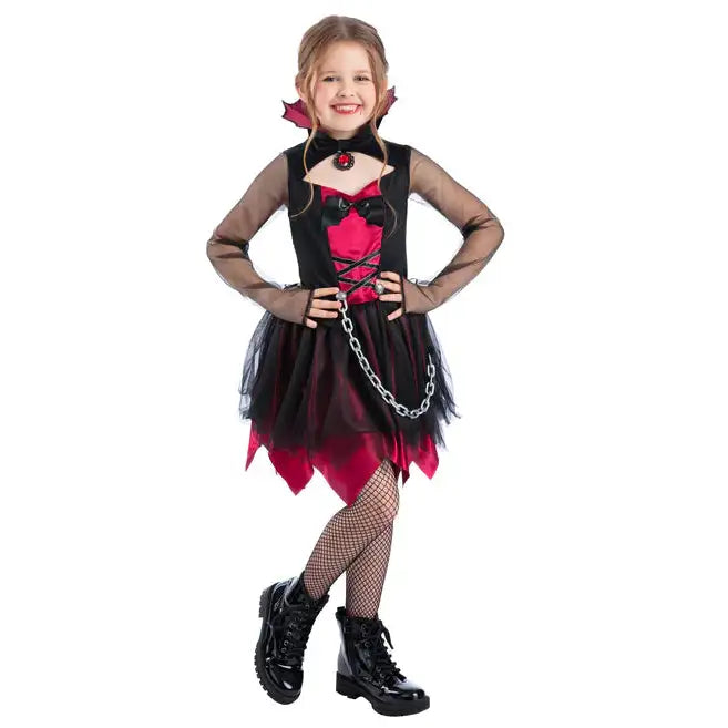 Grunge Vampire Costume for Girls Goth Outfit 1