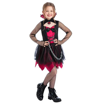 Grunge Vampire Costume for Girls Goth Outfit 1