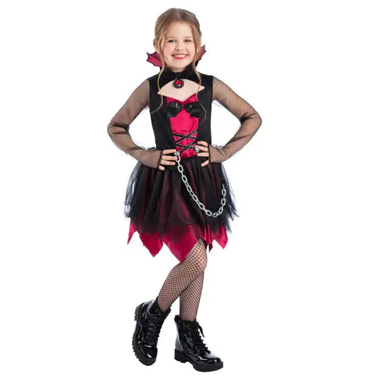 Grunge Vampire Costume for Girls Goth Outfit 1