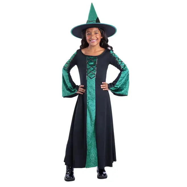 Bewitched Costume Green Dress for Girls Bewitched Outfit 1