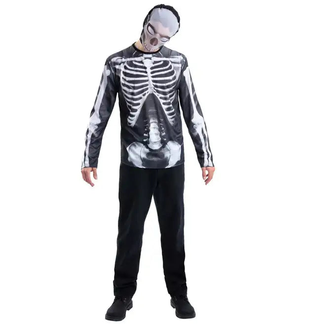 Skeleton Instant Kit Top and Balaclava Mask 1