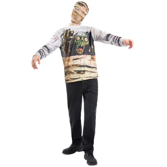 Zombie Mummy Instant Kit Top and Balaclava Mask 1