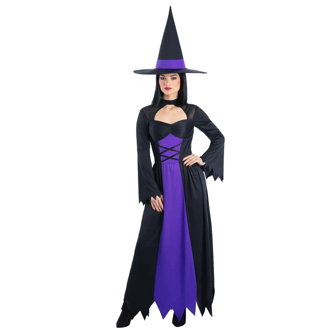 Bewitched Costume Purple Dress and Hat for Women 1