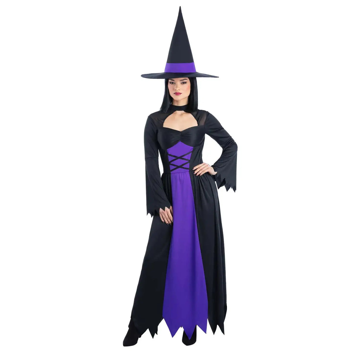 Bewitched Costume Purple Dress and Hat for Women 1