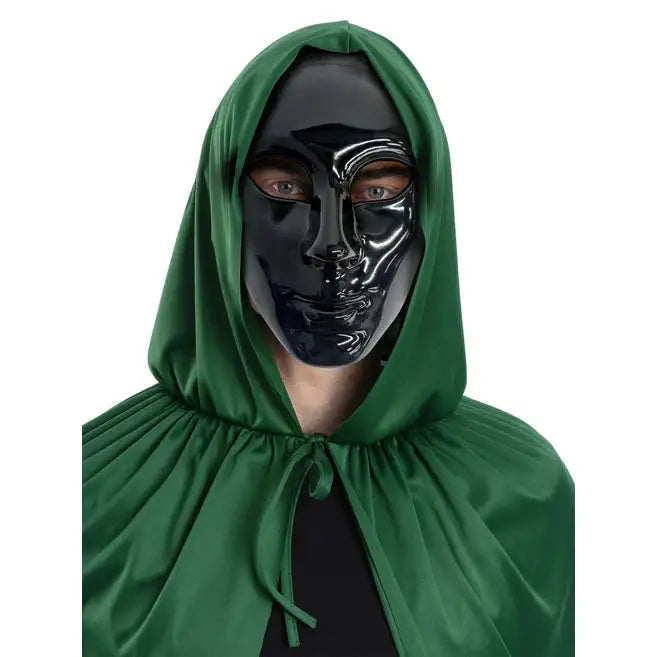 Black Robot Mime Masquerade Mask 1