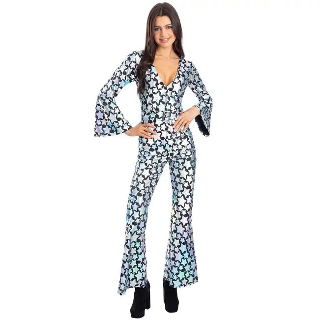 Star Gazer Diva Costume Holographic Iridescent