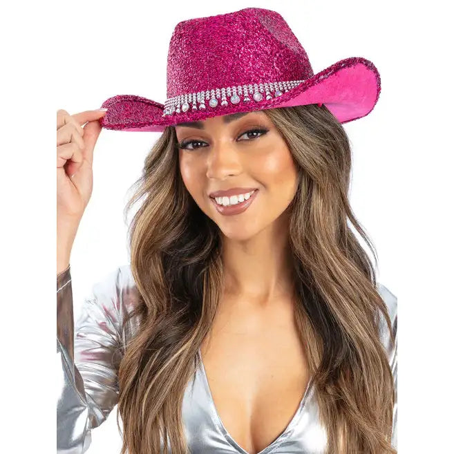 Pink Bling Rhinestone Cowboy Hat