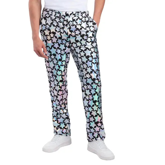 Star Gazer Trousers Holographic Iridescent