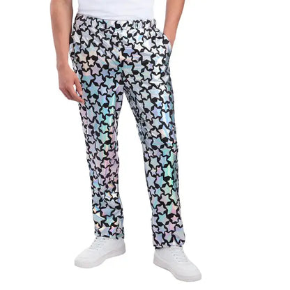 Star Gazer Trousers Holographic Iridescent
