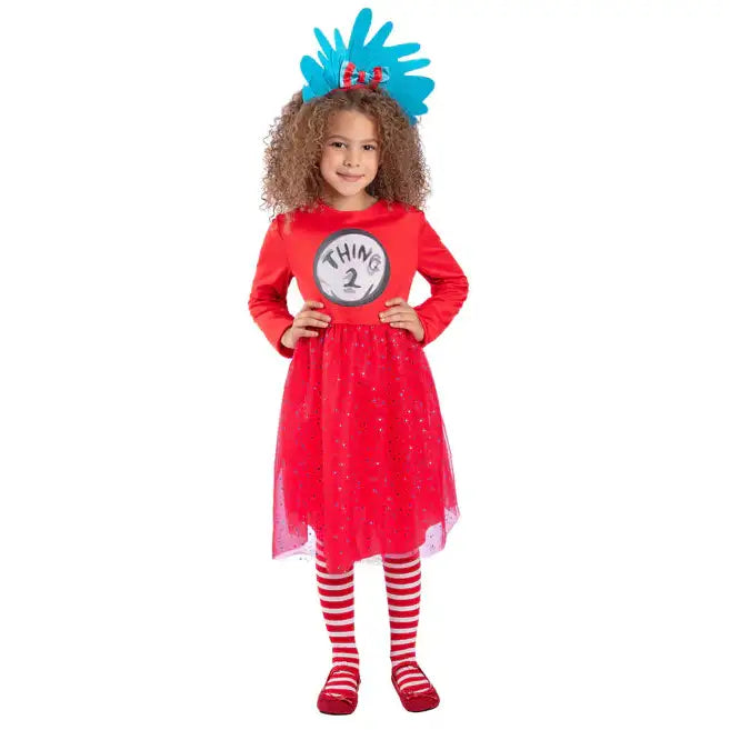 Dr Seuss Cat in the Hat Thing 1 & 2 Costume Dress 1