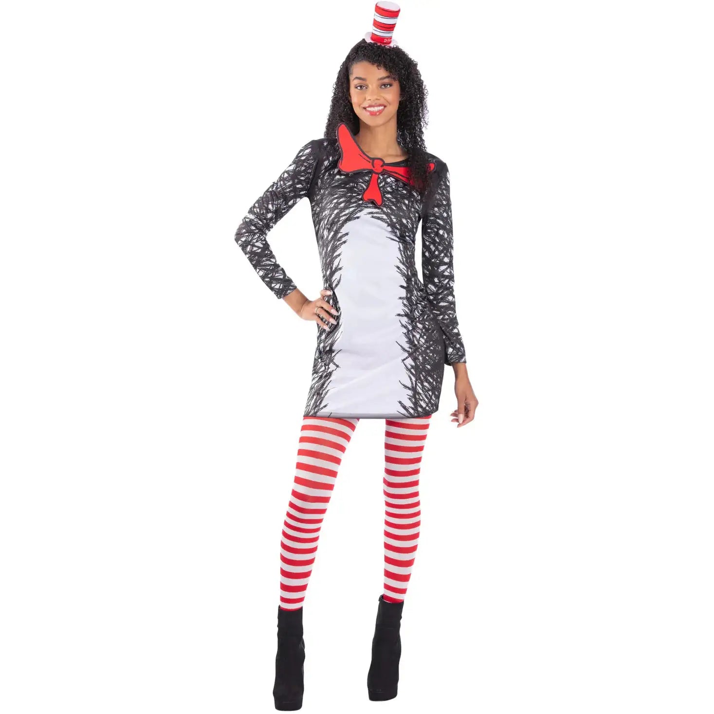 Dr Seuss Cat in the Hat Ladies Costume Dress 1