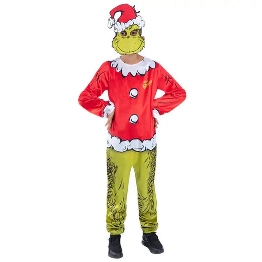 Dr Seuss The Grinch Santa Costume for Kids 1